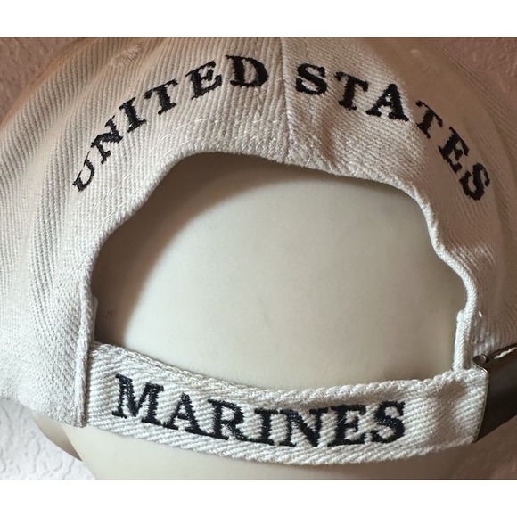 CP00328 Men's USMC Tan Logo Embroidered Ball Cap Adjustable Tan - Picture 2 of 9